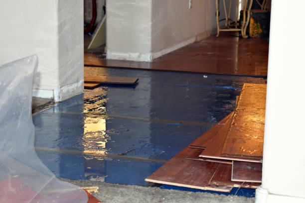 Professional Emergency Water Damage Restoration technician working in China Village, ME